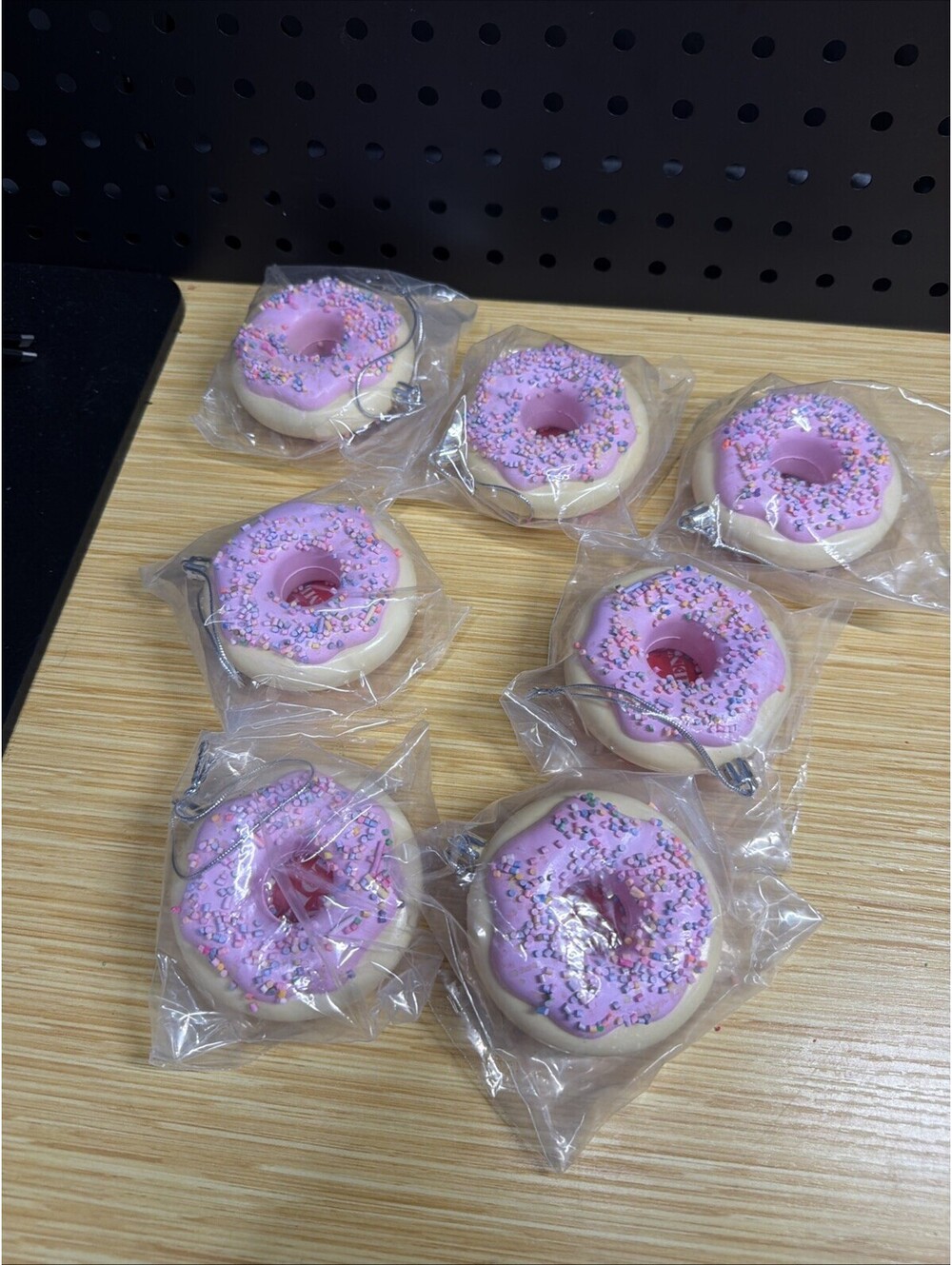 7 Christmas Ornaments Donuts Food Fake Cakes Desserts Donut Decorations for Tree